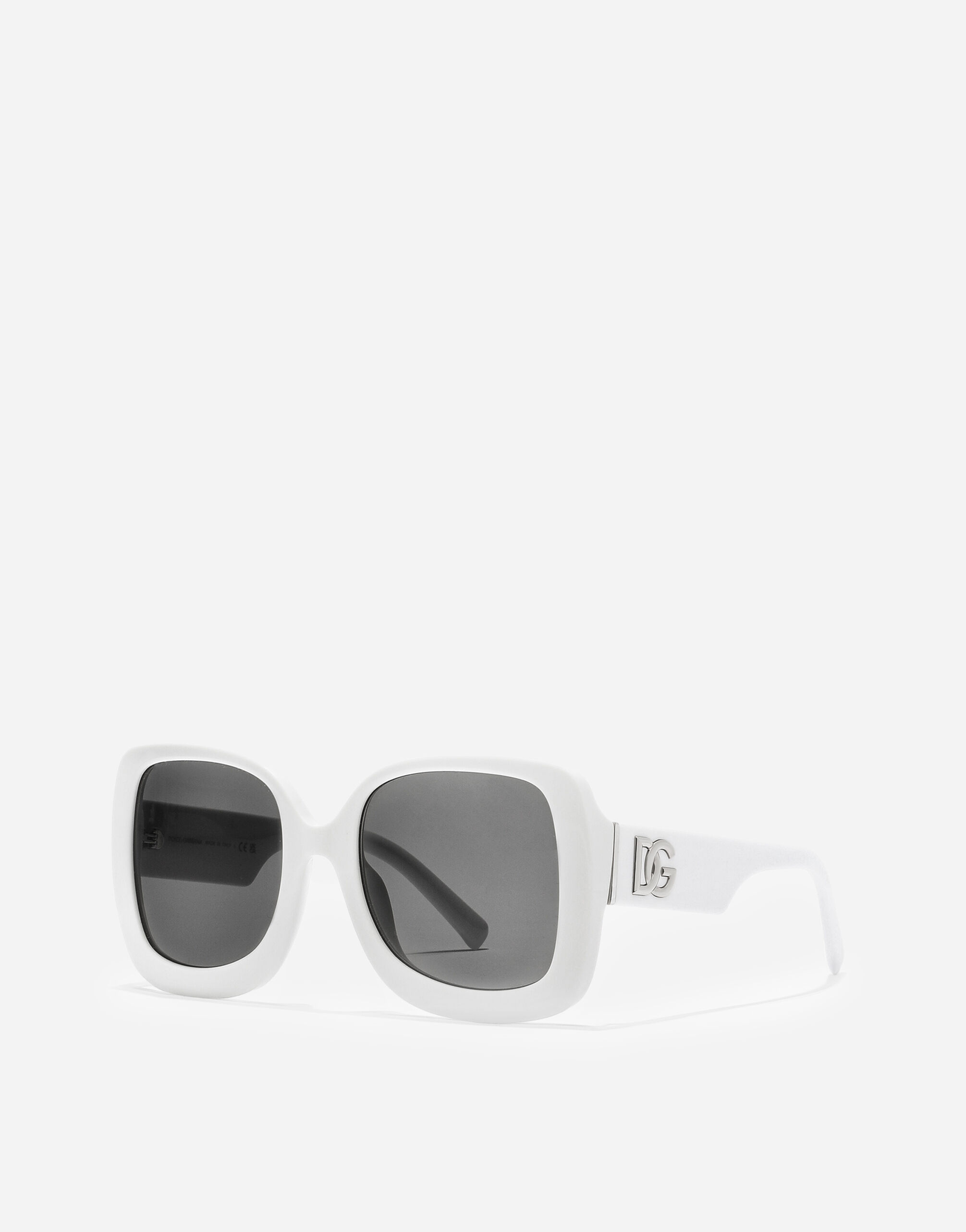 Whiteのウィメンズ DG Crossed サングラス | Dolce&Gabbana®