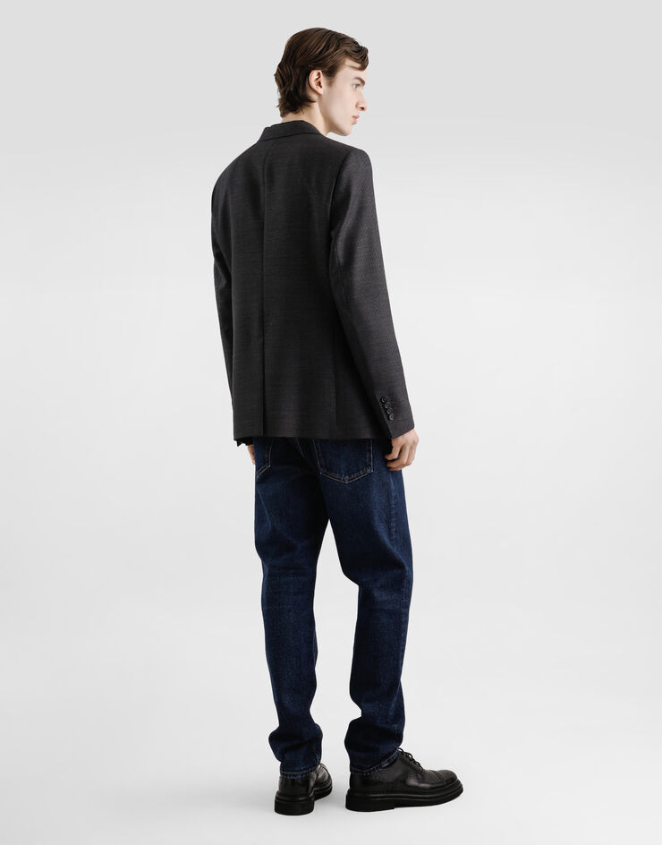 Dolce & Gabbana Single-breasted taormina wool jacket Dolce & Gabbana Single-breasted taormina wool jacket Grey G2NW0TFU25E