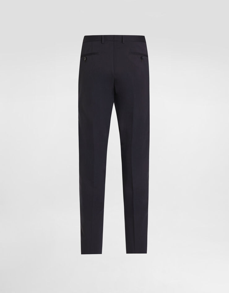 Dolce & Gabbana Wool canvas trousers Blue GY6UETFUBFT