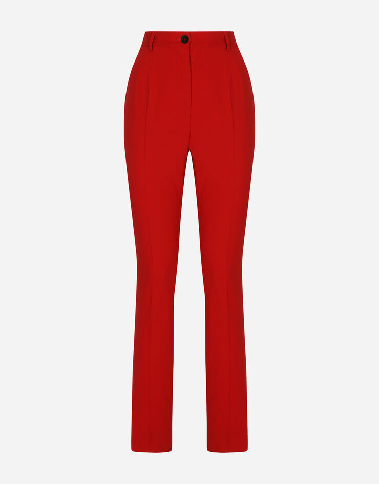 Woolen pants with slits in Red Dolce&Gabbana®