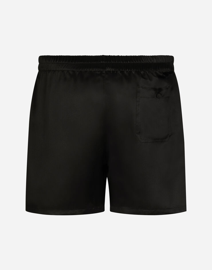 Dolce & Gabbana Silk shorts Black M3A27TFU1AU