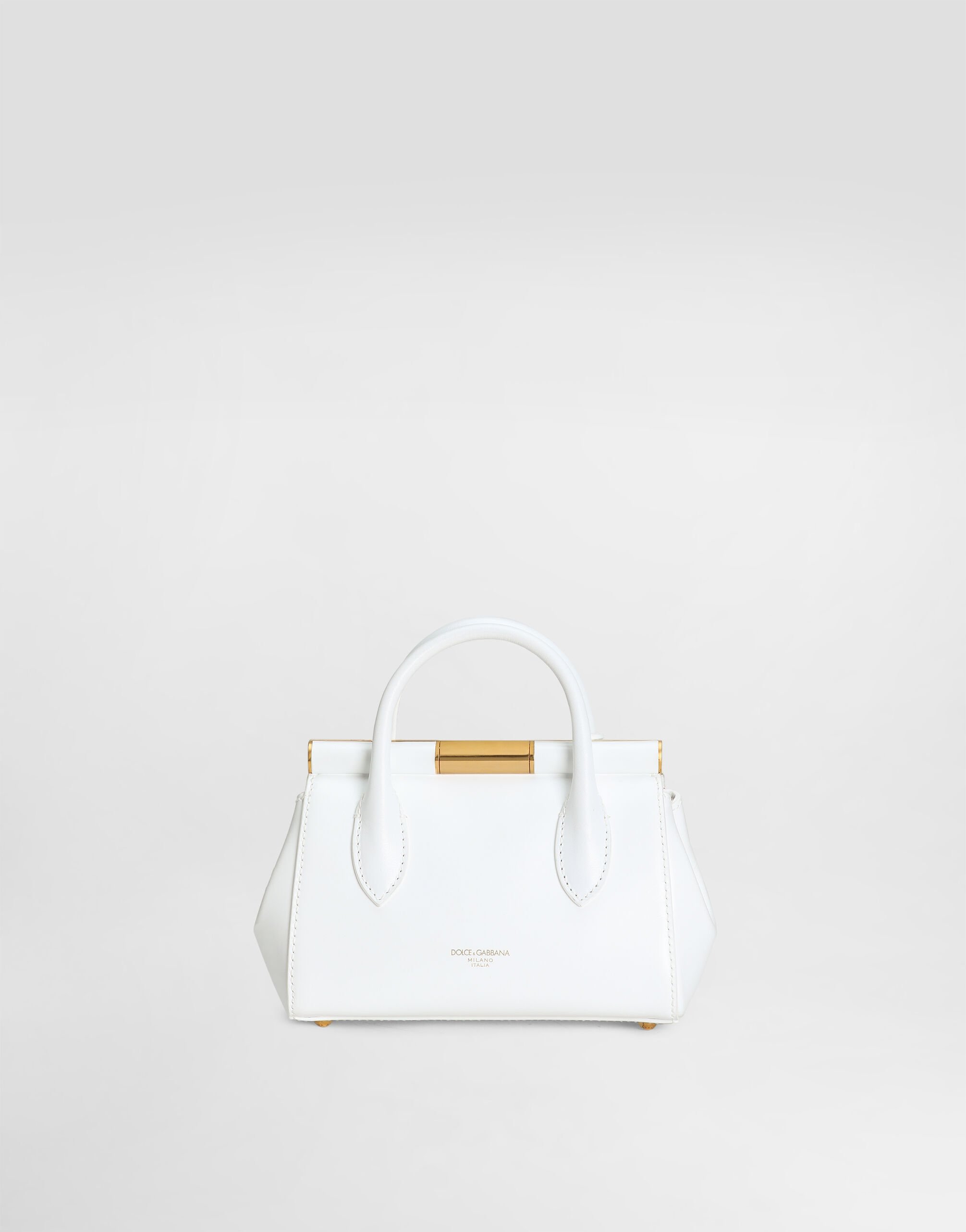 バッグ・カバンその他 DOLCE & GABBANA Woman Mini bag White BB7756A3G19 80002 Patent leather mini Sicily bag in White for Girls