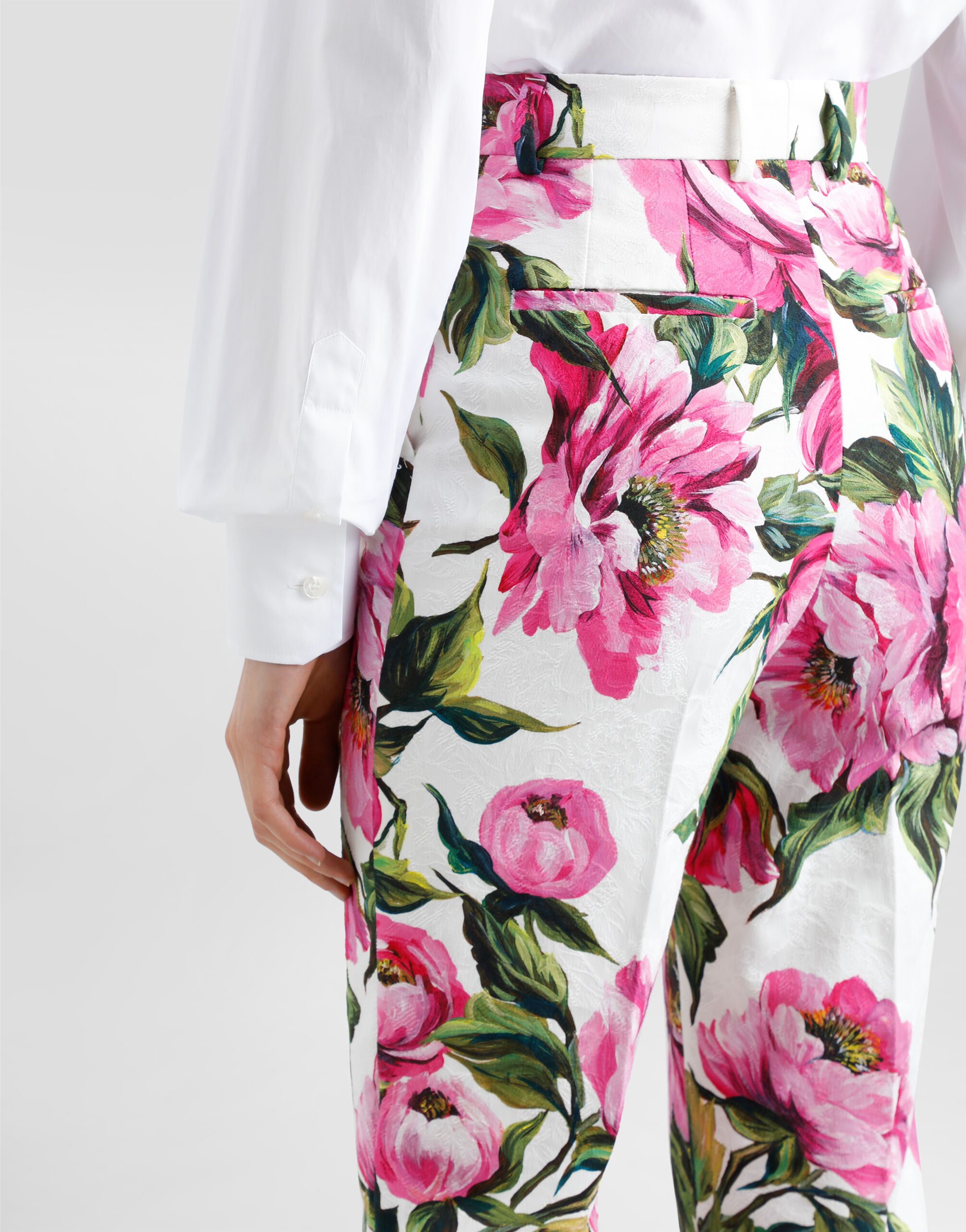 【DOLCE＆GABBANA】フラワープリント コットンパンツ L54DH8HS5TV_HA5PC_0.jpg
