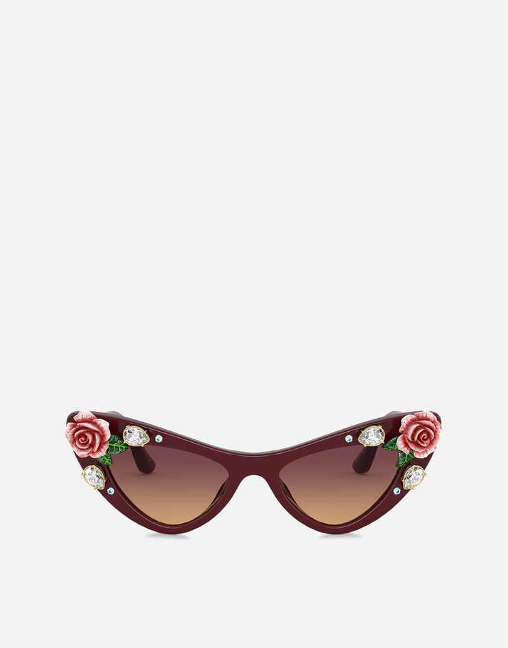 Dolce & Gabbana Lunettes de soleil Blooming Bordeaux VG4368VP178