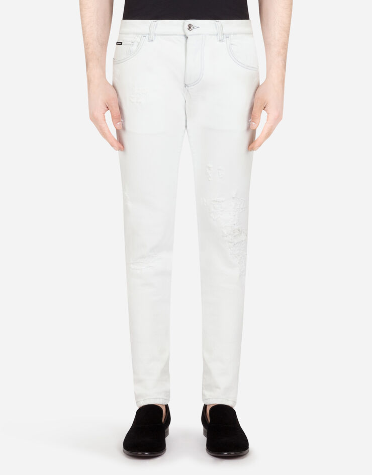 Dolce & Gabbana White stretch skinny jeans BIANCO GY07LDG8BZ8