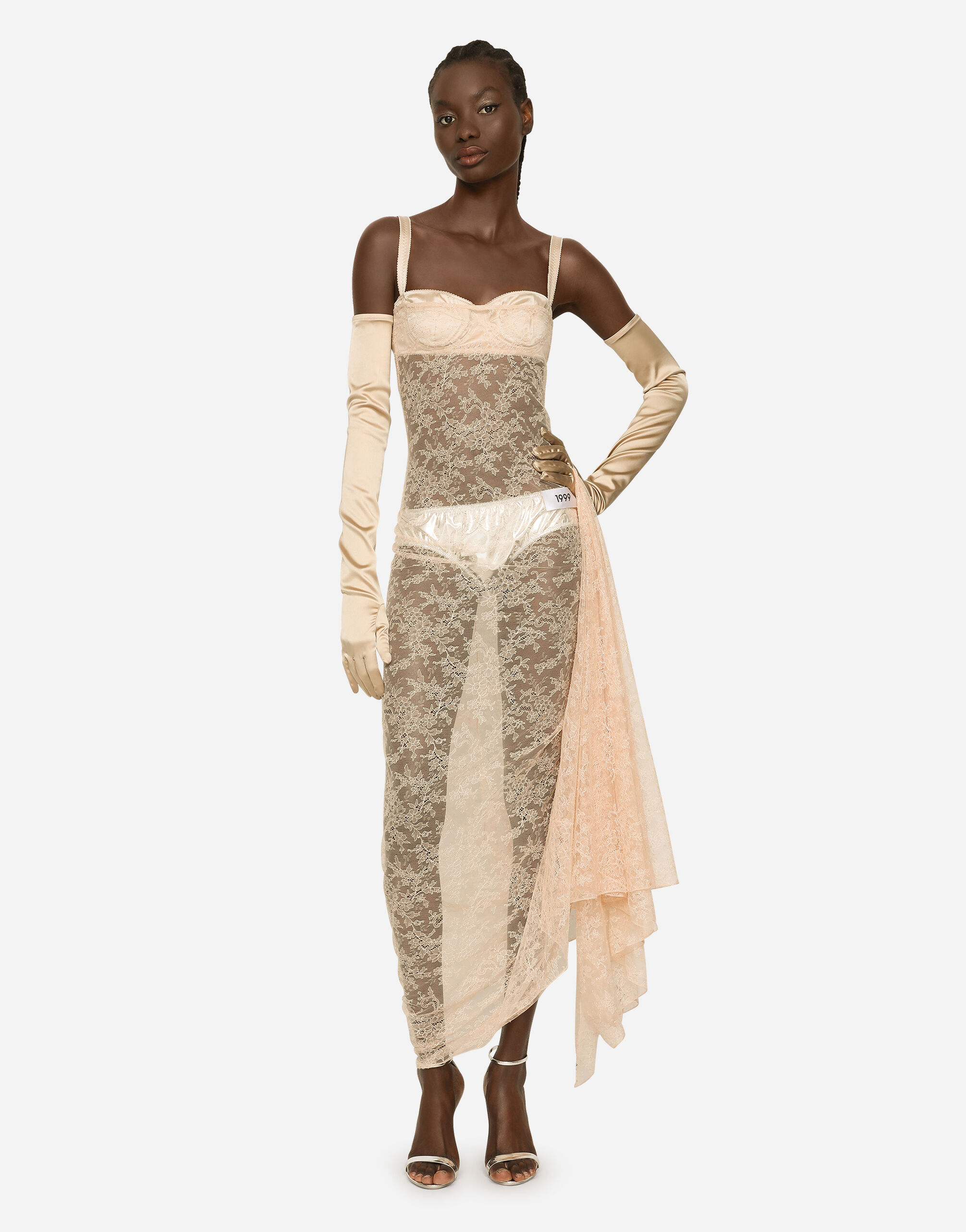 【SEAL限定商品】 in bra lingerie with dress lace floral Long DOLCE&GABBANA KIM Beige US Dolce&Gabbana® | Women  for トップス