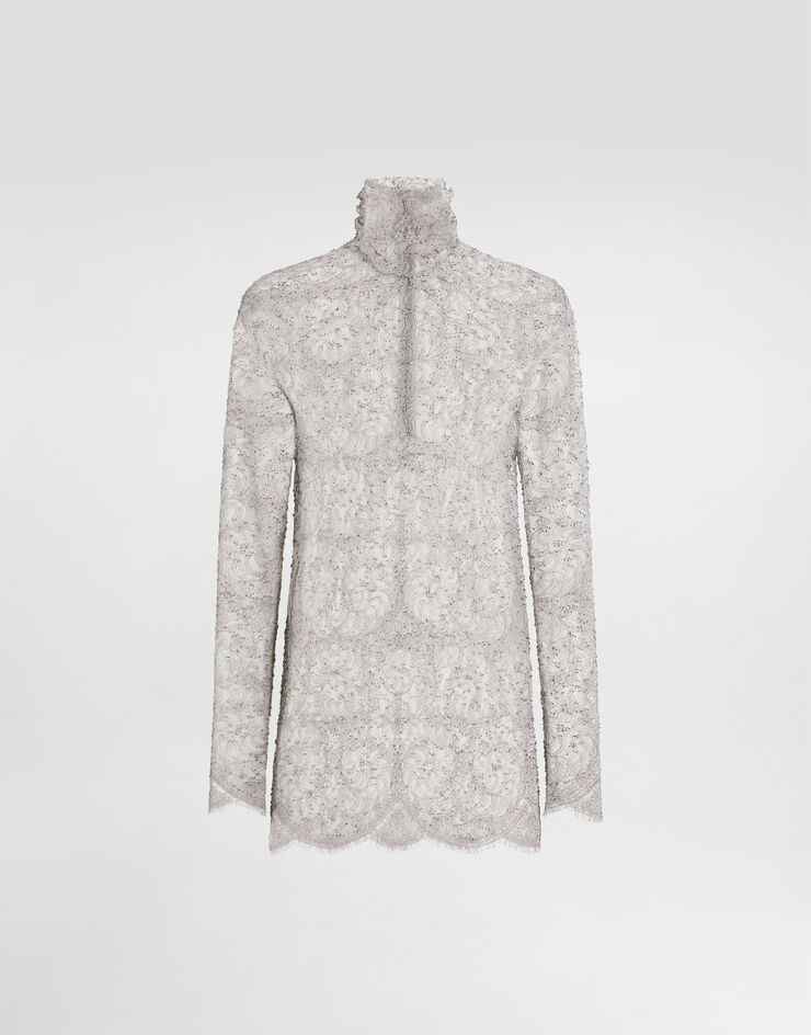 Dolce & Gabbana Chantilly lace blouse Multicolor F7BV7TILMDD