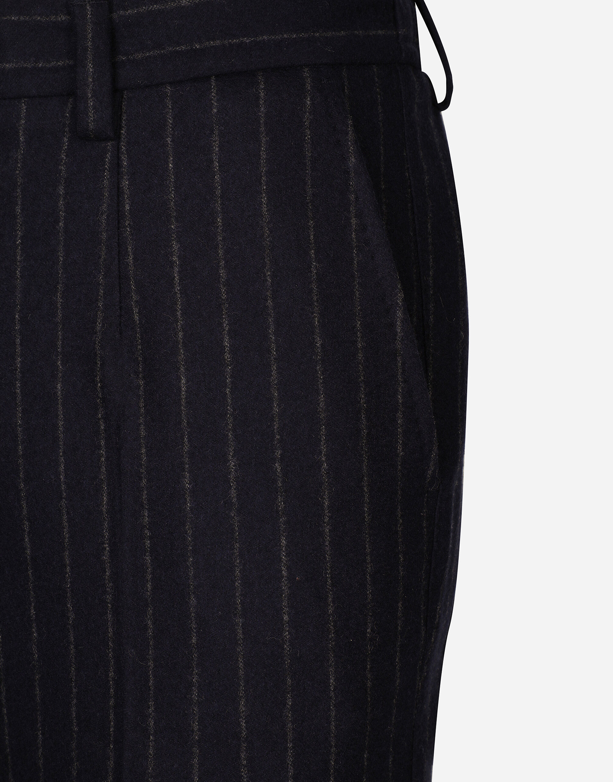 Tailored pinstripe flannel pants - thumbnail 5