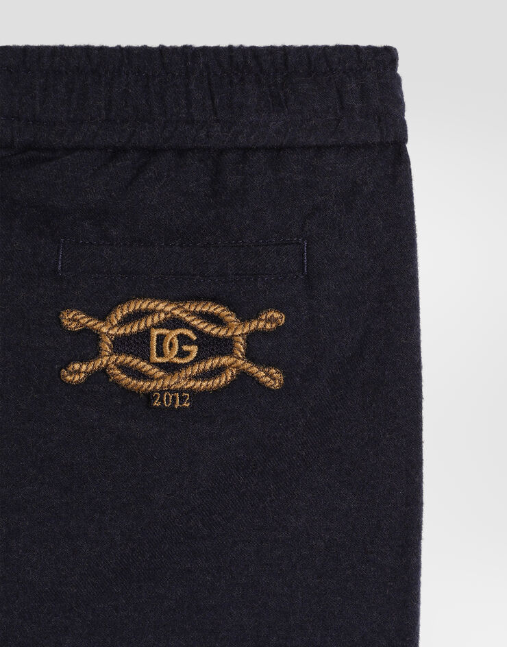 Dolce & Gabbana Pantalones en franela melange Dolce & Gabbana Pantalones en franela melange Grey L15P50FU5ZI