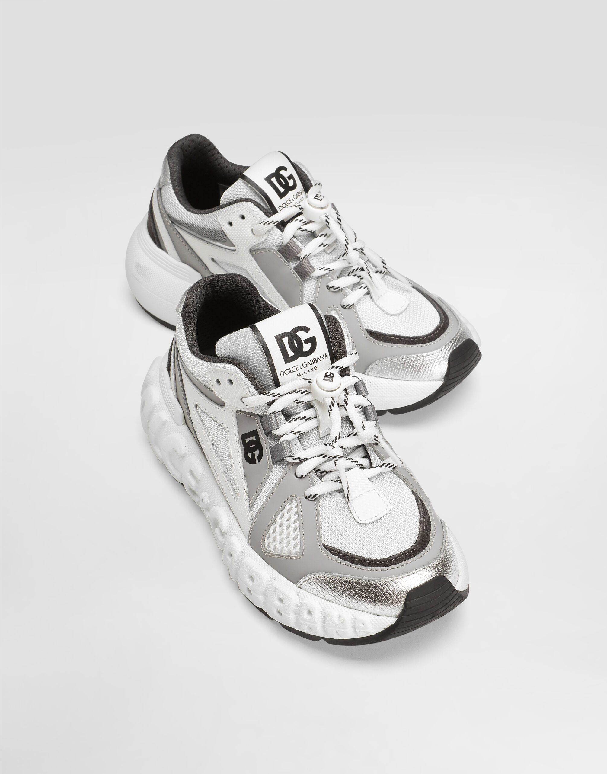 Nylon and mesh sneakers in Multicolor for Men | Dolce&Gabbana® US
