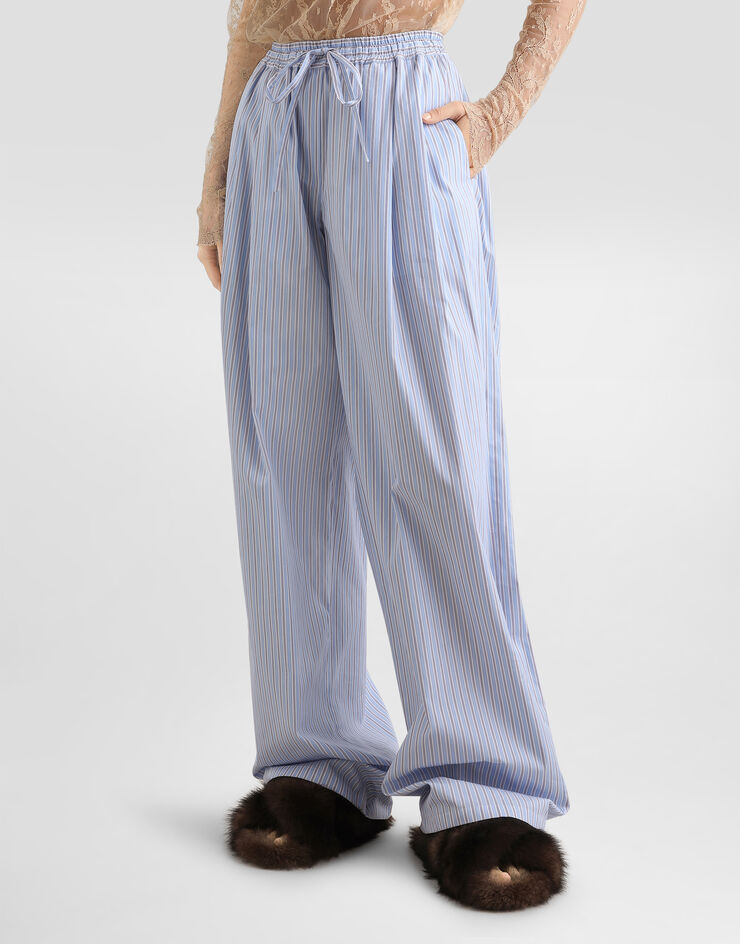 Dolce & Gabbana Striped poplin trousers Multicolor FTDLETFR510