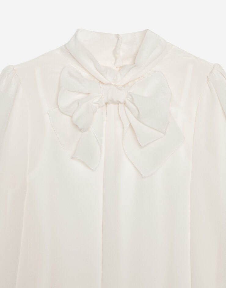 Dolce & Gabbana Crepe de chine blouse White L53S56FU1H7