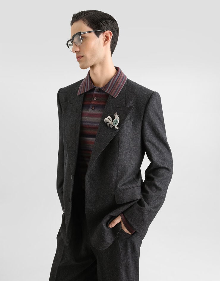 Dolce & Gabbana Sinatra single-breasted wool flannel jacket Dolce & Gabbana Sinatra single-breasted wool flannel jacket G2WQ5TFU291