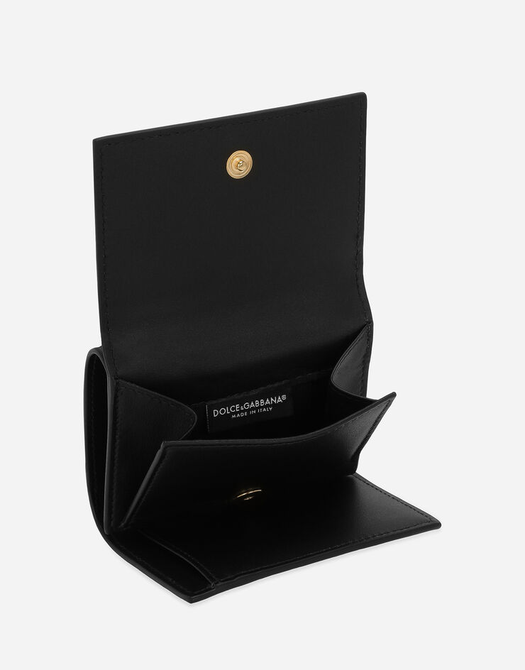Dolce & Gabbana DG Logo 法式翻盖钱包 黑 BI3276AG081