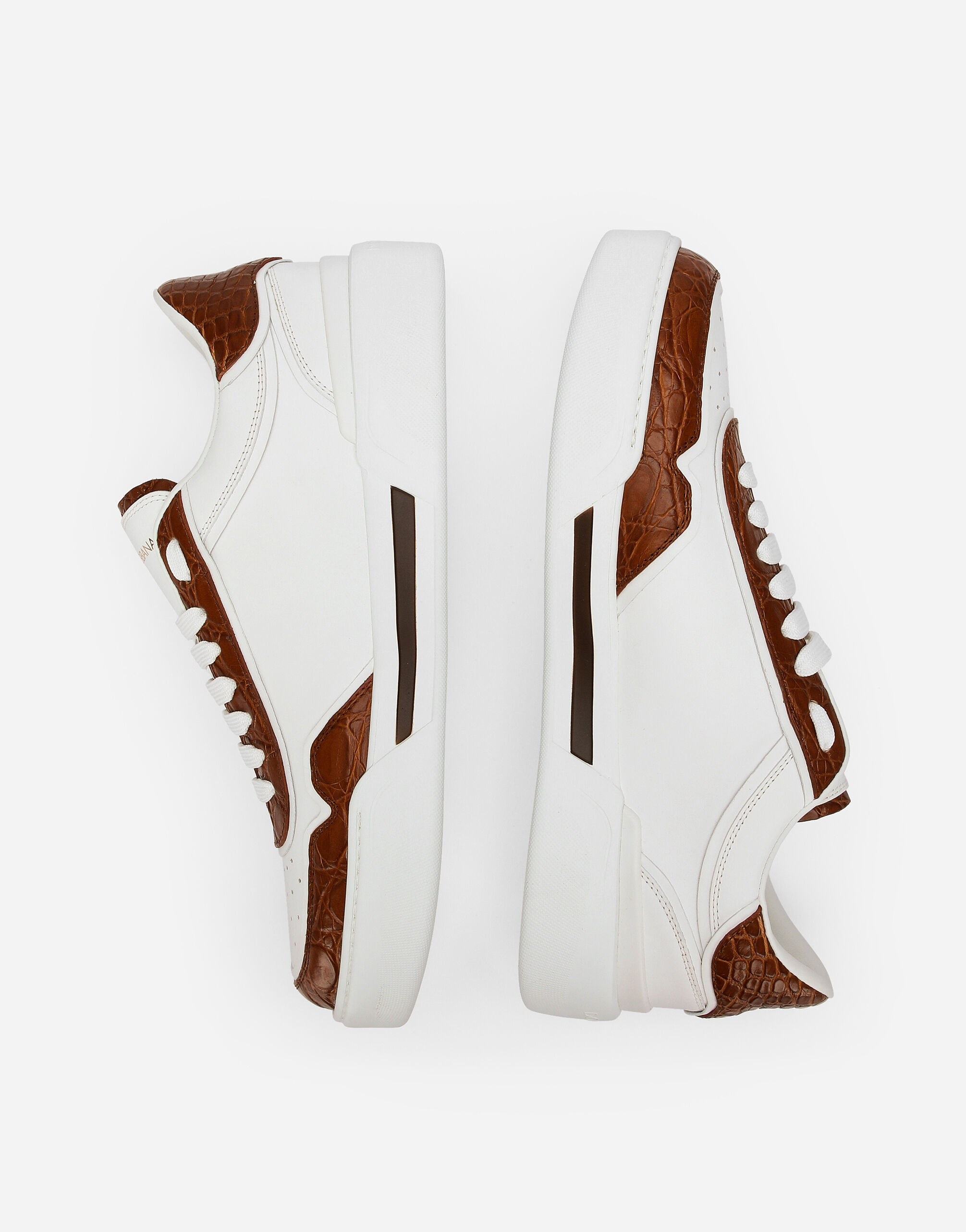 スニーカー Dolce & Gabbana White leather New Roma sneakers Calfskin New Roma sneakers in White for Men | Dolce&Gabbana® US