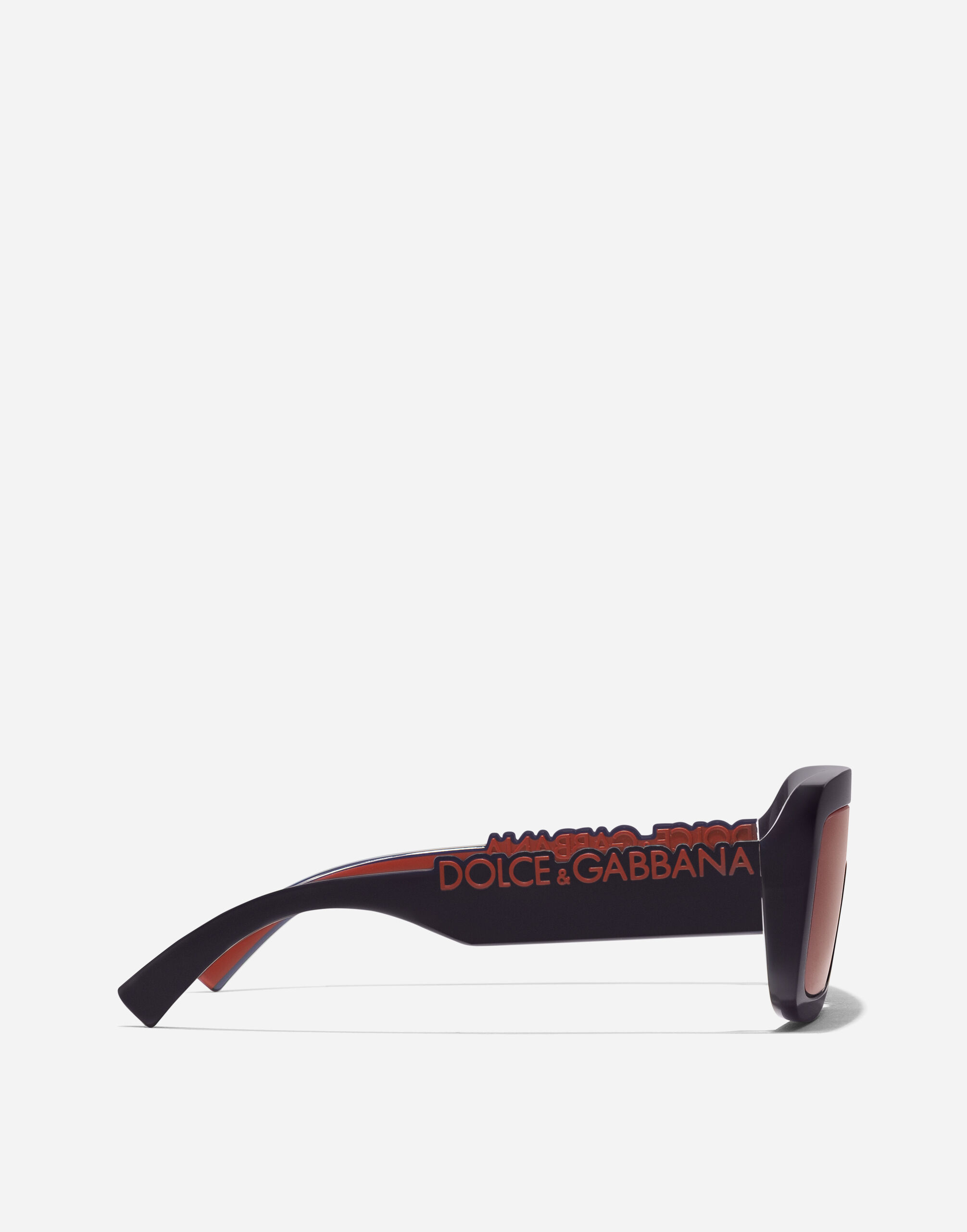 DG Logo Sunglasses in Transparent dark blue for Men