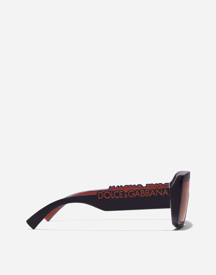Dolce & Gabbana DG Logo Sunglasses Transparent dark blue VG601FVN975