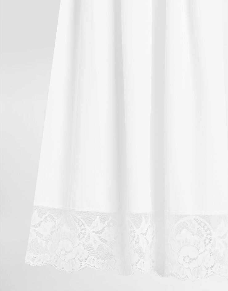 Dolce & Gabbana 短款府绸连衣裙 White F60F9TFU61A