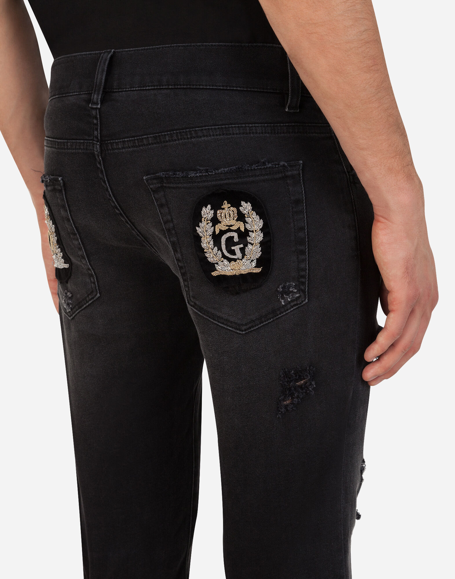 ジーンズ スキニーストレッチ パッチ