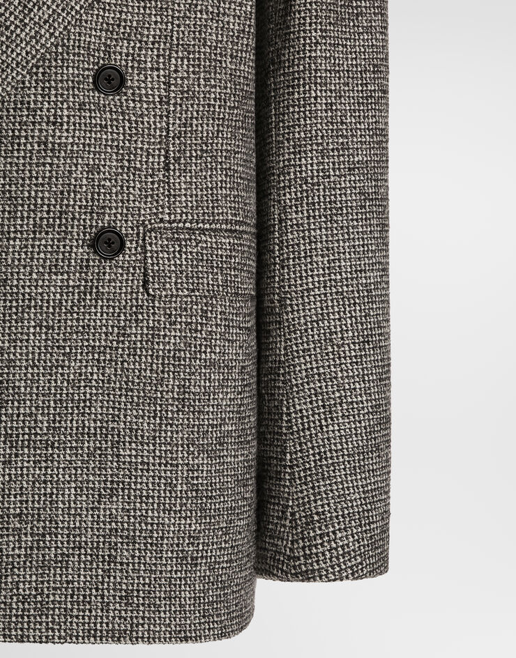 Dolce & Gabbana Sinatra double-breasted jacket in birdseye wool blend Dolce & Gabbana Sinatra double-breasted jacket in birdseye wool blend Multicolor G2WM3TFMZAT