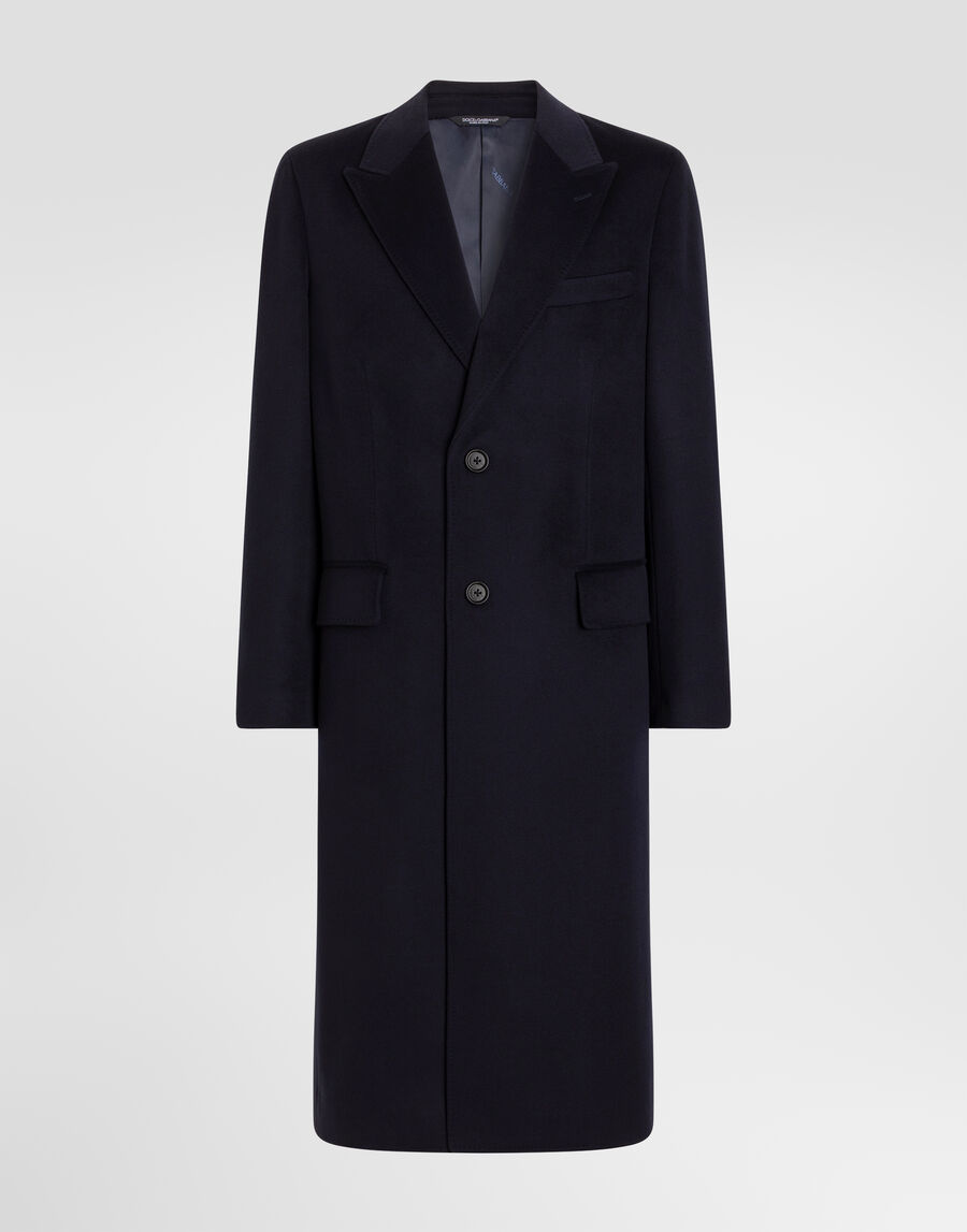 Single-breasted wool coat