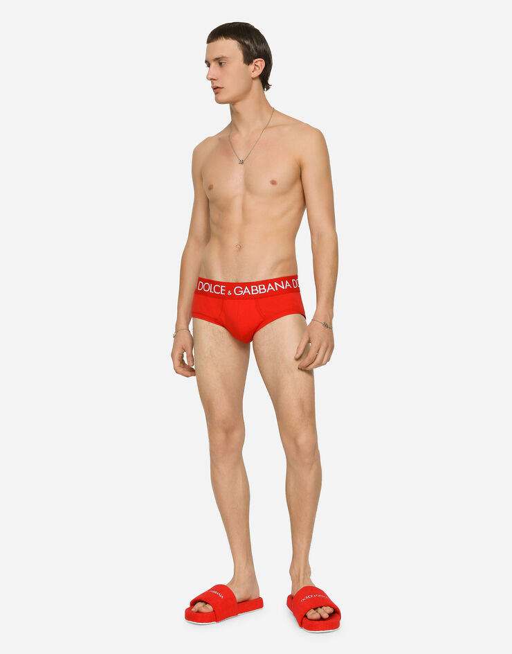 Dolce & Gabbana Slip Brando de punto bielástico Rojo M3E04JFUEB0