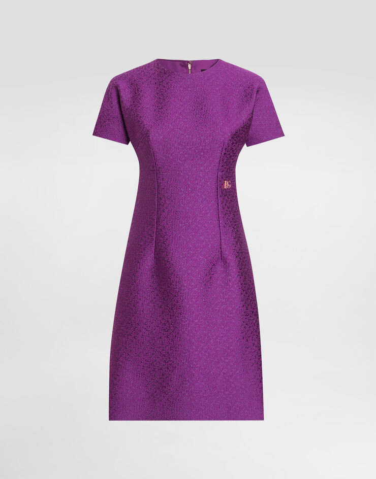 Dolce & Gabbana Tweed dress Purple F6TZLTHUMUA