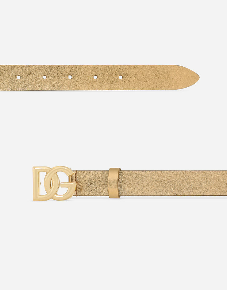 Dolce&Gabbana Cinturón con logotipo DG Dorado EE0061AY812