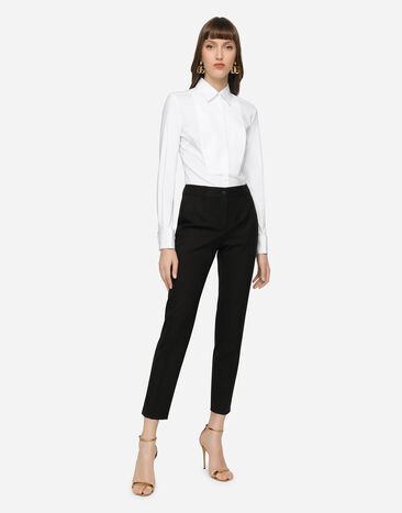 Dolce & Gabbana Stretch wool pants Black FTAMUTFUCCS