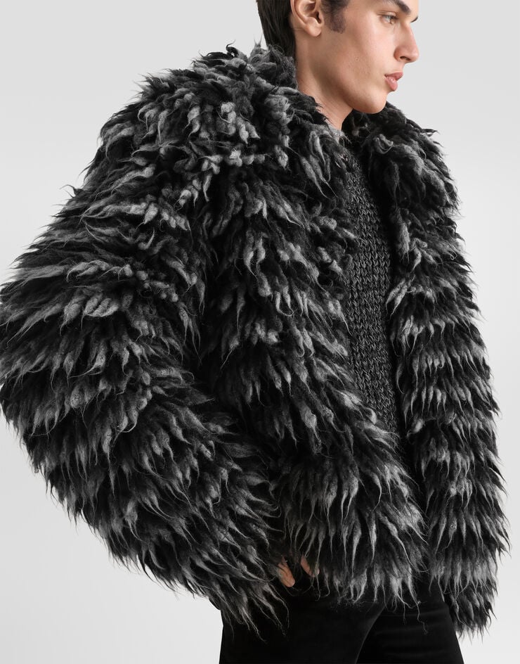 Dolce & Gabbana Fur-effect knit cardigan Dolce & Gabbana Fur-effect knit cardigan Multicolor GXVBTTJGMMQ