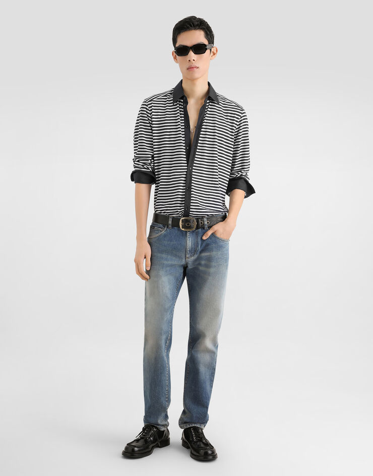 Dolce & Gabbana Pantalones en denim Multicolor GY07CDG8PO4