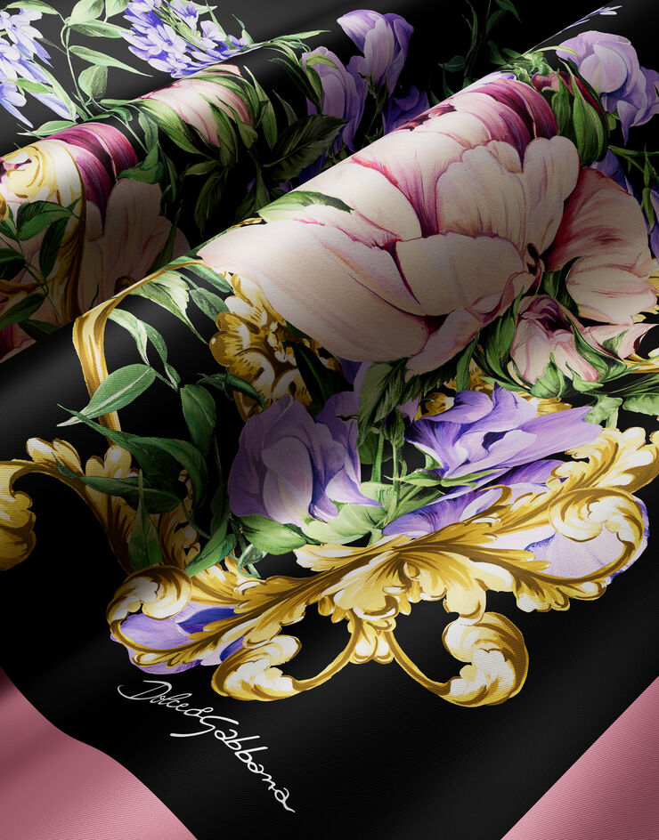 Dolce & Gabbana Floral-print silk twill foulard (70x70) Print FN092RGDCW7
