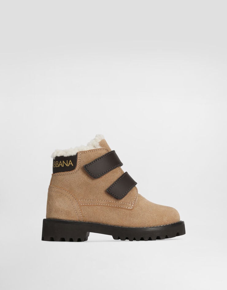 Dolce & Gabbana Botín en tejido velour  DL0095A3M42