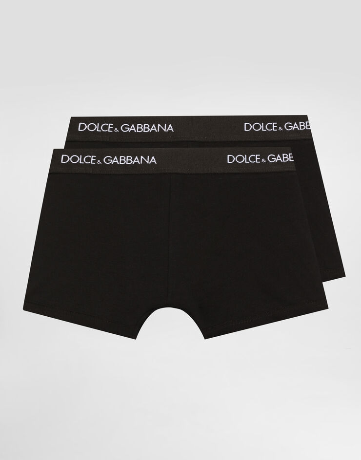 Dolce & Gabbana Bi-pack stretchJerseyboxer shorts Black L4J701ON00G