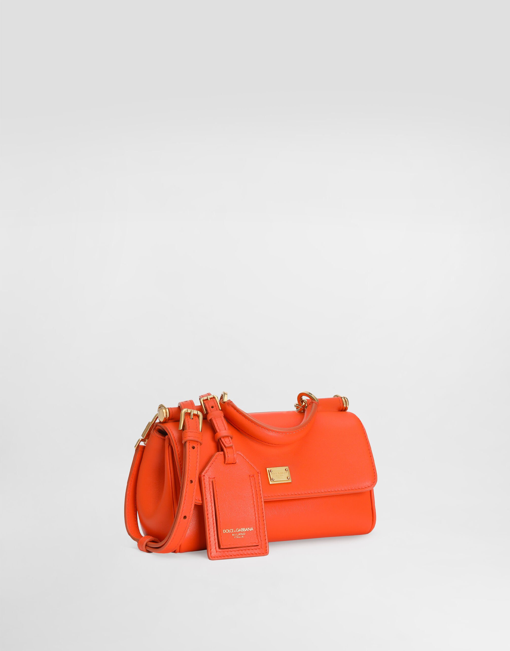 Orangeのウィメンズ Mini My Sicily handbag in calfskin | Dolce&Gabbana®