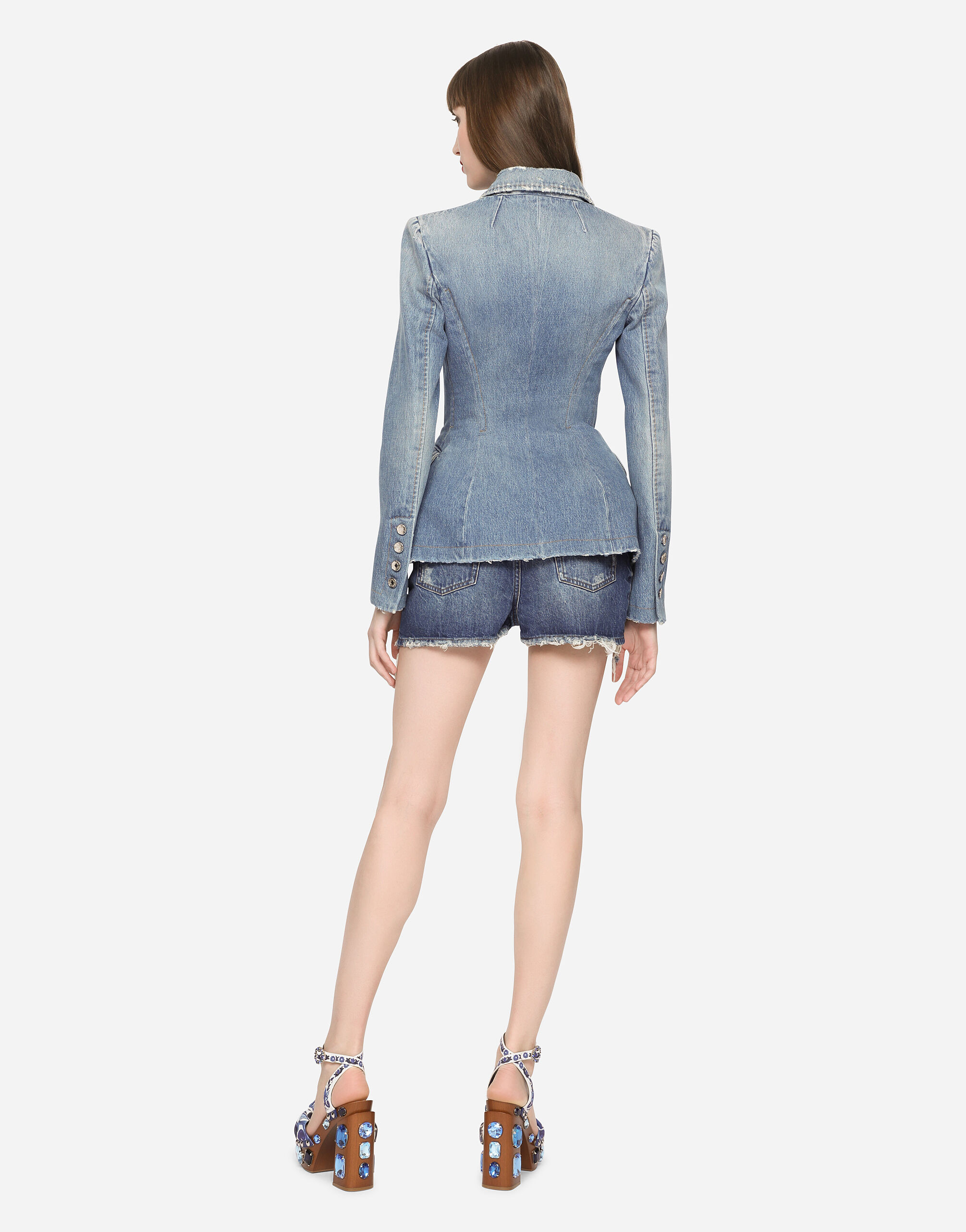 Dolce and gabbana hotsell denim jacket womens