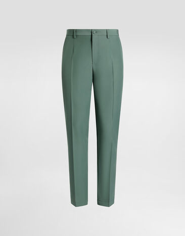 Dolce & Gabbana Wool poplin trousers Green GW13ETHU2BN