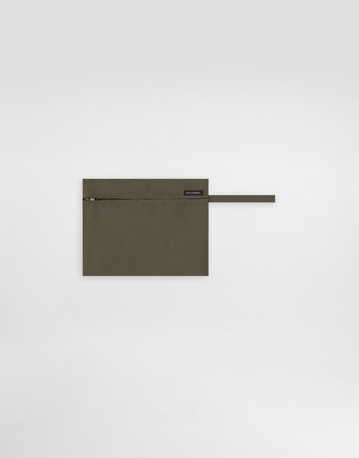 Dolce & Gabbana Short swim boxers in canvas Multicolor M4E48TON0DK