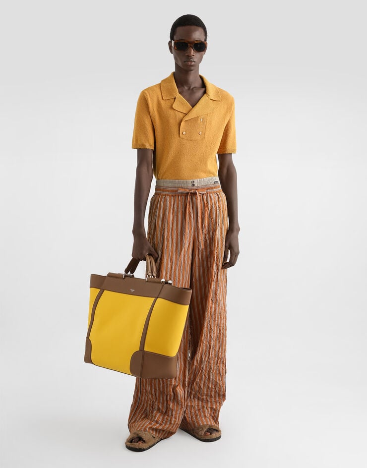 Dolce & Gabbana Sicily handbag in canvas and leather Multicolor BM2478B0368