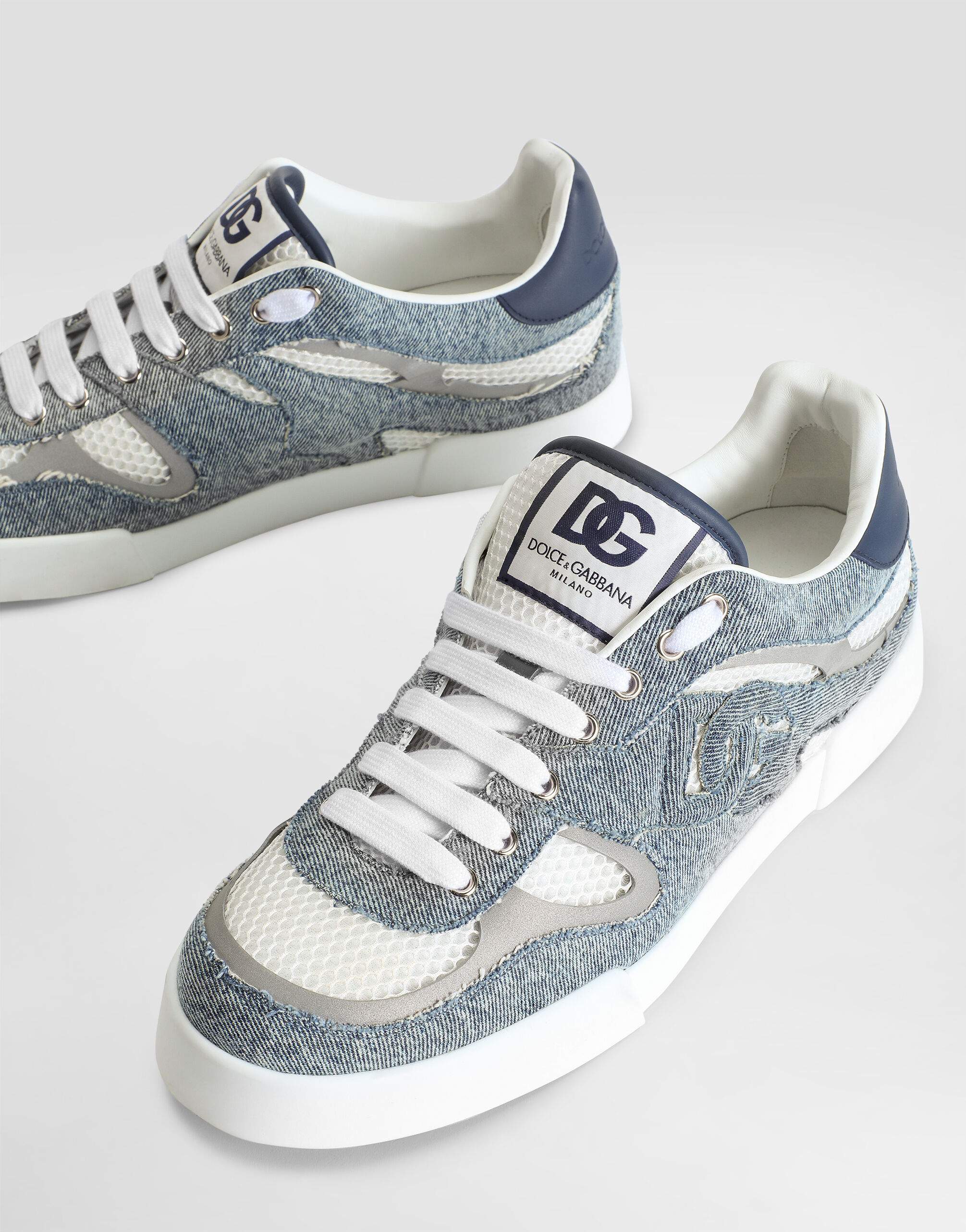 【送料&関税込】Dolce & Gabbana Strobel Portofino Light Calfskin Strobel Portofino Light sneakers in Multicolor for