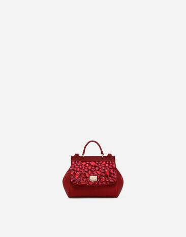 Dolce & Gabbana Satin mini Sicily handbag Red EB0003AB000
