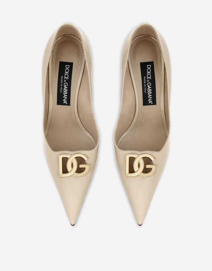 Dolce & Gabbana Zapato de salón en piel de becerro Beige CD1815A1037