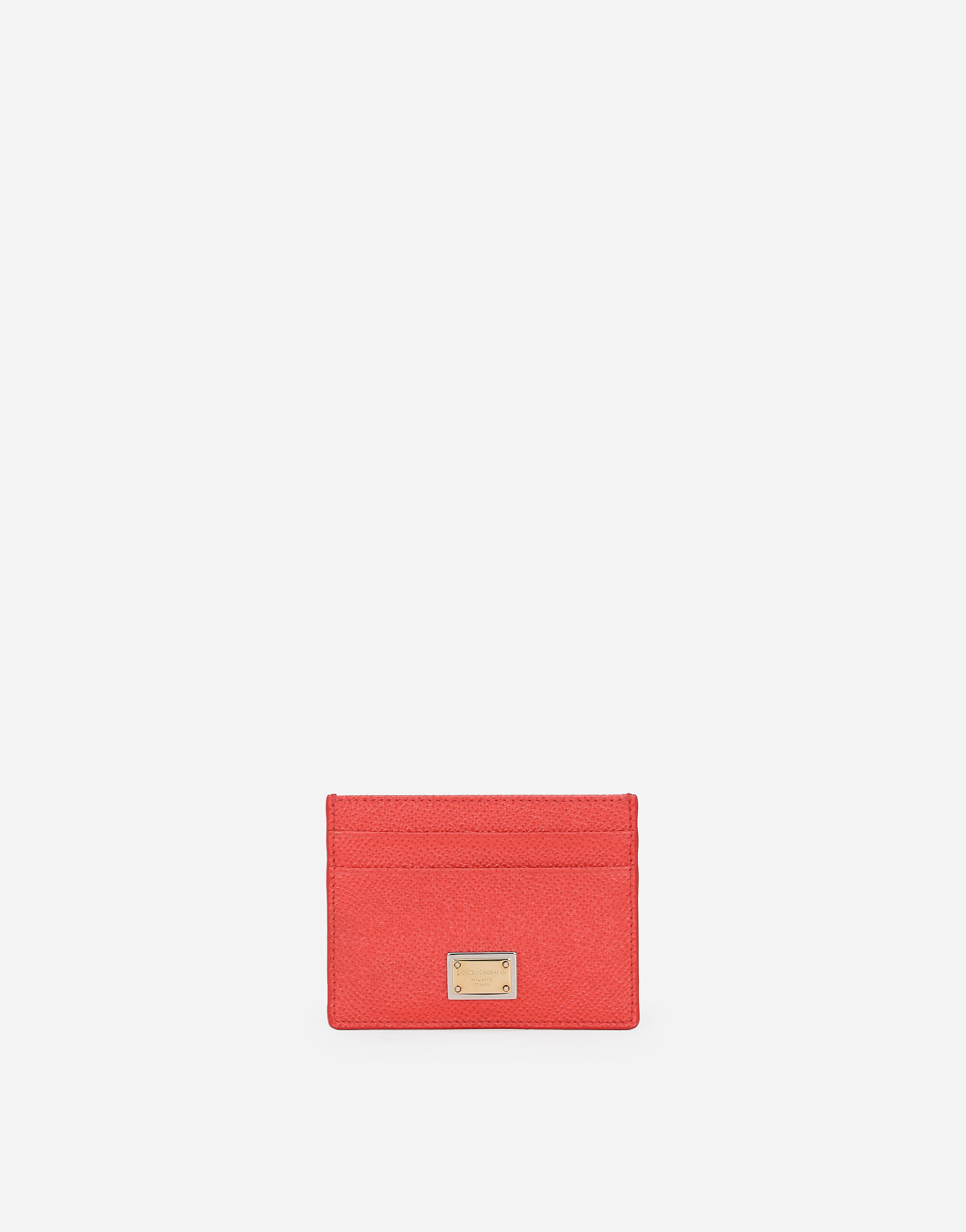 Card holder with tag in Orange for Women | Dolce&Gabbana®