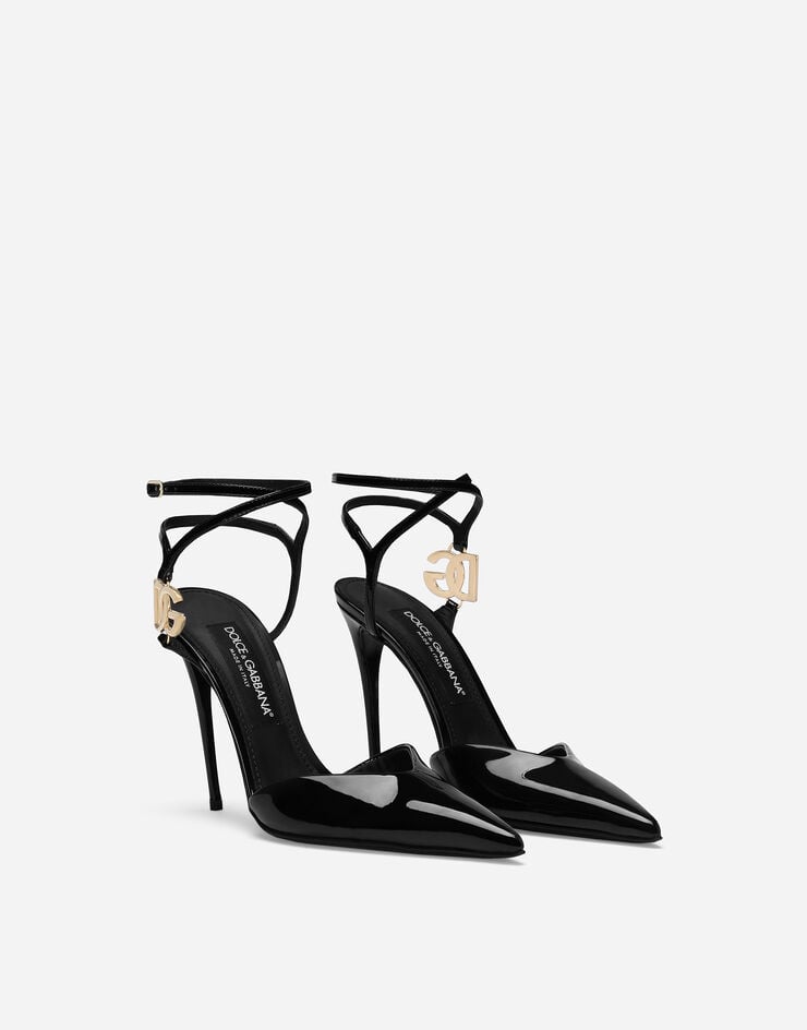 Dolce & Gabbana Zapato destalonado de charol Negro CG0726AP622