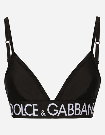 Dolce & Gabbana Spandex jersey top Black F75H8TFUGQU