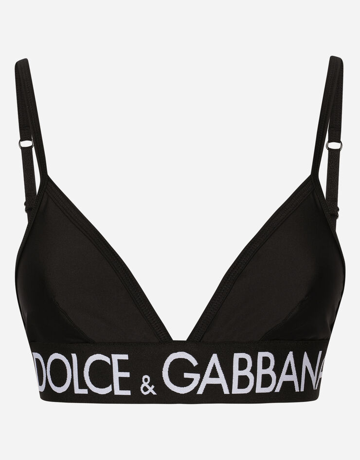Dolce & Gabbana Top en jersey indémaillable Noir F75H8TFUGQU