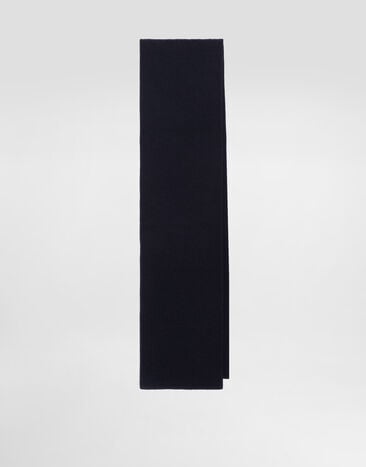 Dolce & Gabbana Wool knitted scarf Blue GX13KZJDVCI