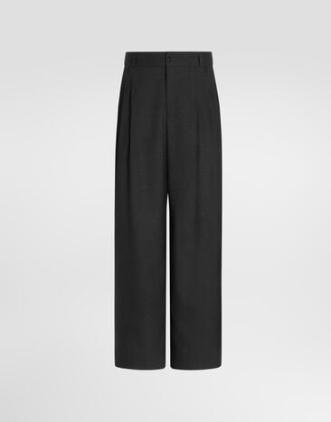 Dolce & Gabbana Wool panama trousers Dolce & Gabbana Wool panama trousers Grey GP0S2THU2CP