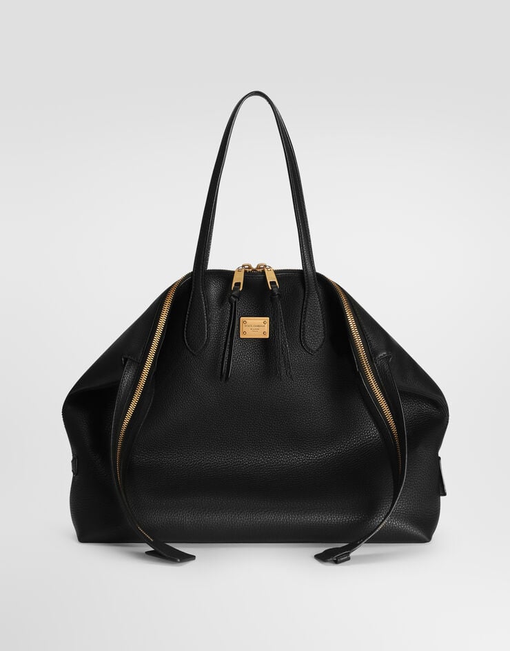 Dolce & Gabbana Sac à épaule Vittoria en cuir de veau Dolce & Gabbana Sac à épaule Vittoria en cuir de veau Black BB7967A0841