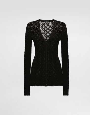 Dolce & Gabbana Lace cardigan Black FXVG1TJAISA